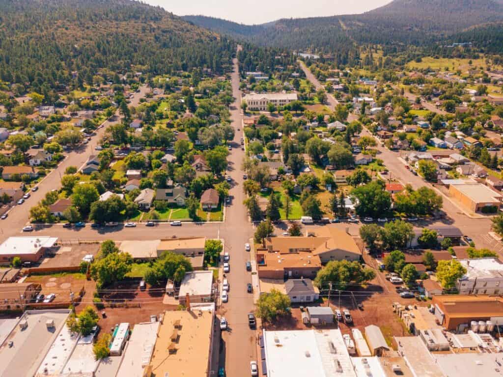 Aerial view of Casas Adobes and surrounding Tucson Arizona communities